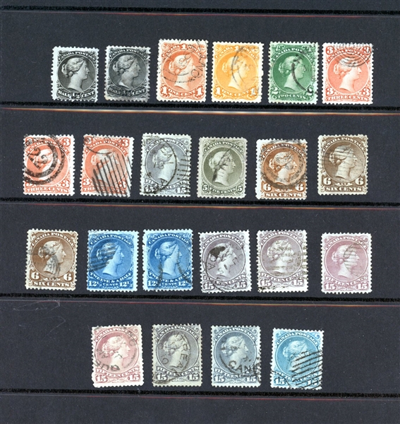 Group of Small and Large Queens, Used, Many Nice Copies (Est $300-400)