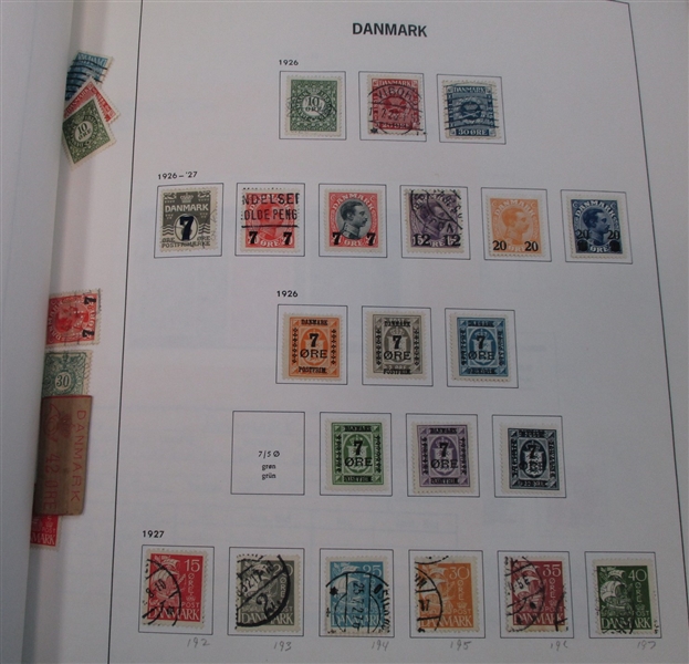 Denmark Collection in Davo Album to 2000 (Est $250-350)