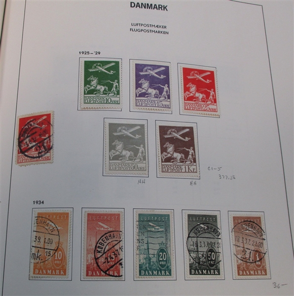 Denmark Collection in Davo Album to 2000 (Est $250-350)