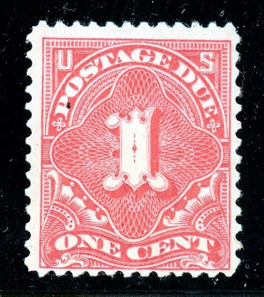 USA Scott J29 MLH Fine, 1894 1c Vermilion with 2020 Crowe Cert (SCV $2250)