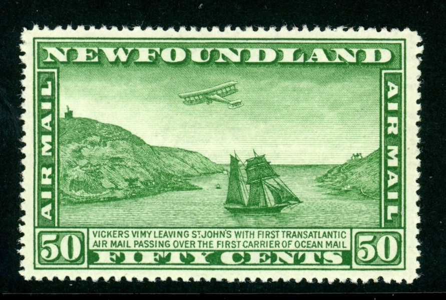 Newfoundland Scott C10 MNH VF, 1931 Airmail (SCV $35++)