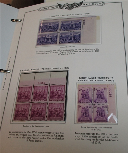 USA Extensive Plate Block Collection, 1938-2009 (Face $2623)