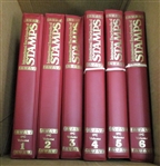 International Encyclopedia of Stamps - 6 Binders/84 Issues - OFFICE PICKUP ONLY!