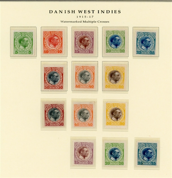 Danish West Indies Complete Unused/Used Collection (Est $400-500)