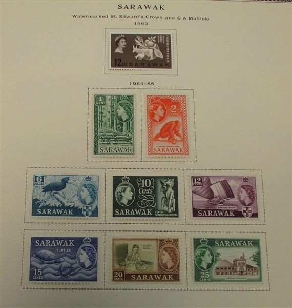 Sarawak and North Borneo Collection on Scott Pages (Est $600-800)