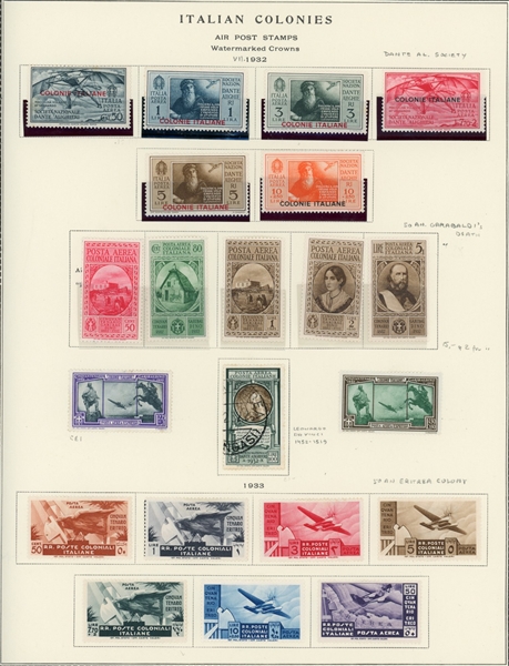 Italian Colonies General Issue Complete Collection (SCV $1717)