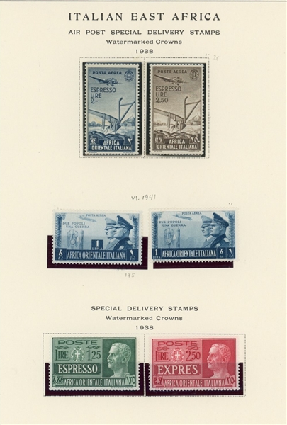 Italian East Africa Complete Collection (SCV $617)