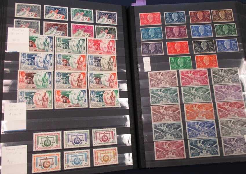 French Colonies Mint Common Design Collection in a Stockbook (Est $400-600)