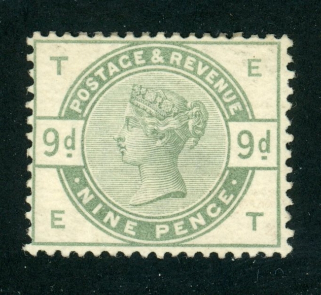 Great Britain Scott 106 MHR Fine, 1883 9p Victoria (SCV $1250)	 