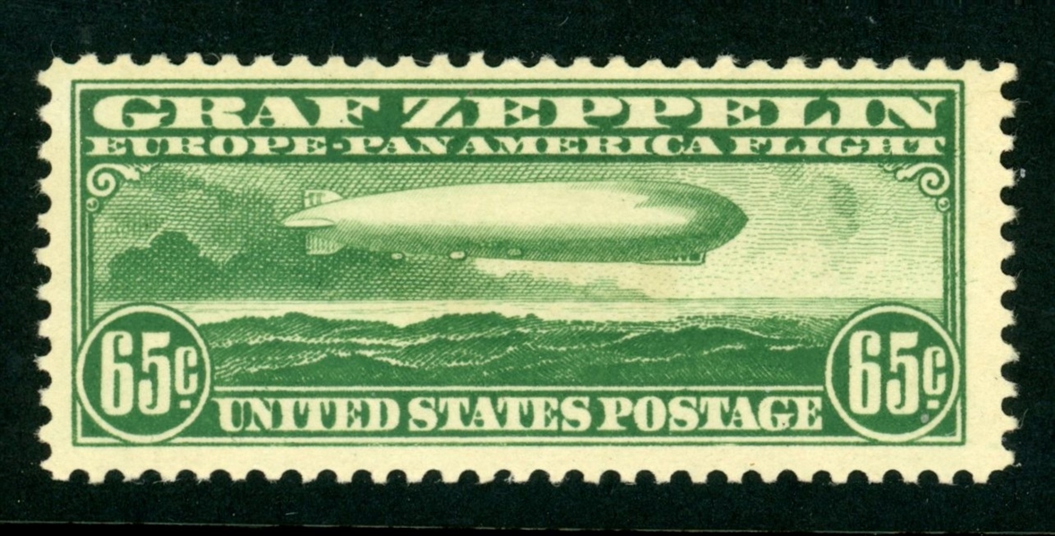 USA Scott C13 MH, F-VF, 65c Graf Zeppelin (SCV $175)