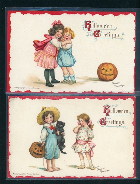 Halloween Postcards – 6 Different Early 1900’s (Est $200-300)