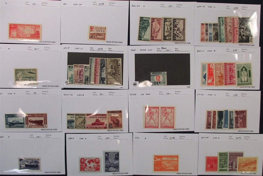 Eastern Europe on Dealer Sales Cards (SCV $1960)