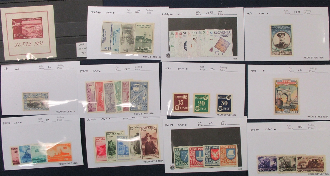 Eastern Europe on Dealer Sales Cards (SCV $1960)