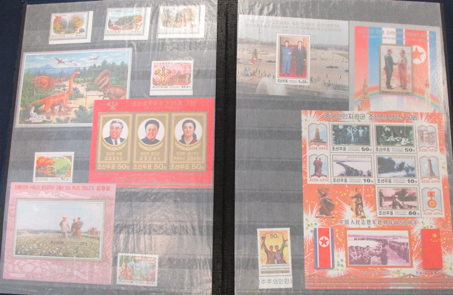 North Korea Newer Issues in 5 Stockbooks - Many Topicals (Est $500-1000)