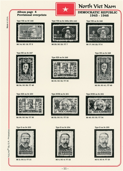 North Vietnam 1945-6 Provisionals Accum with Specialty Pages (Est $75-100)
