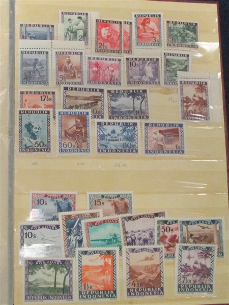 Netherlands Indies (with Early Indonesia) Stockbook (Est $100-200)