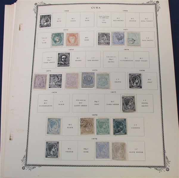 Cuba Collection to 1950's on Scott Specialty Pages (Est $50-80)