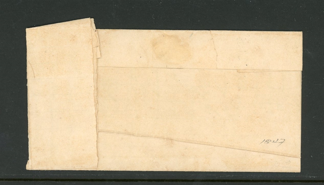 USA 1847 Stampless Folded Letter Portsmouth, OH,  2019 PSAG Cert (Est $100-200)