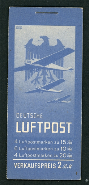 Germany Michel MH20 Scarce Airmail Booklet (€650)