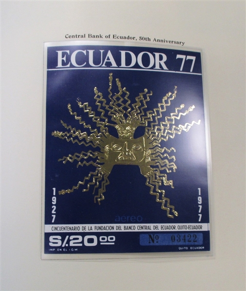 Ecuador Collection in Scott Specialty Album to 1977 (Est $400-600)
