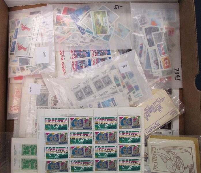 Canada Postage Lot - Over $650 Face Value