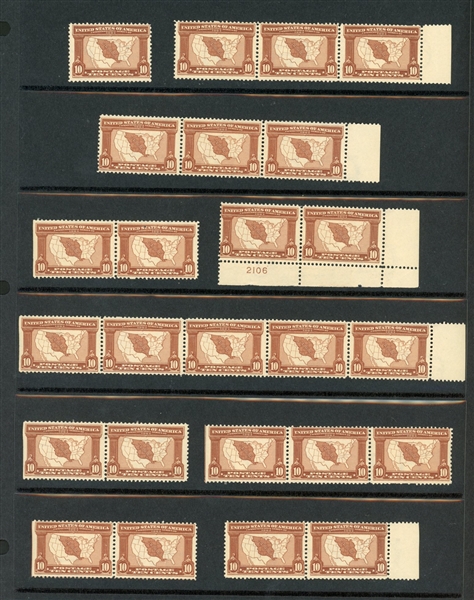 USA Scott 327 Mint, Qty 25, Fine to F-VF, 10c Louisiana Purchase (SCV $3125)