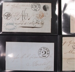 Group of 7 Ship Covers, 1850-60s (Est $300-500)