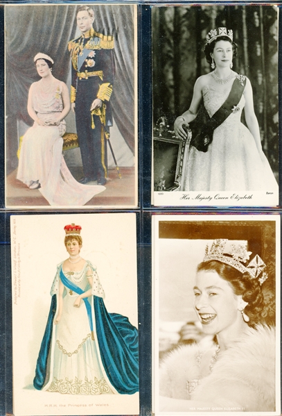 British/Europe Royalty Postcard Accumulation - 56 Different (Est $200-250)