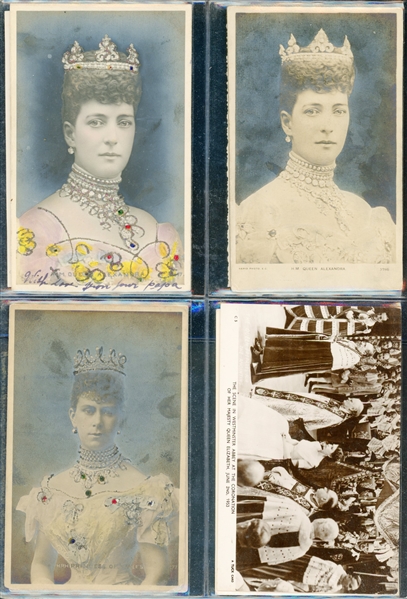 British/Europe Royalty Postcard Accumulation - 56 Different (Est $200-250)