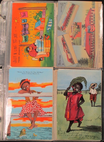 Black Americana Postcard Lot (Est $250-350)