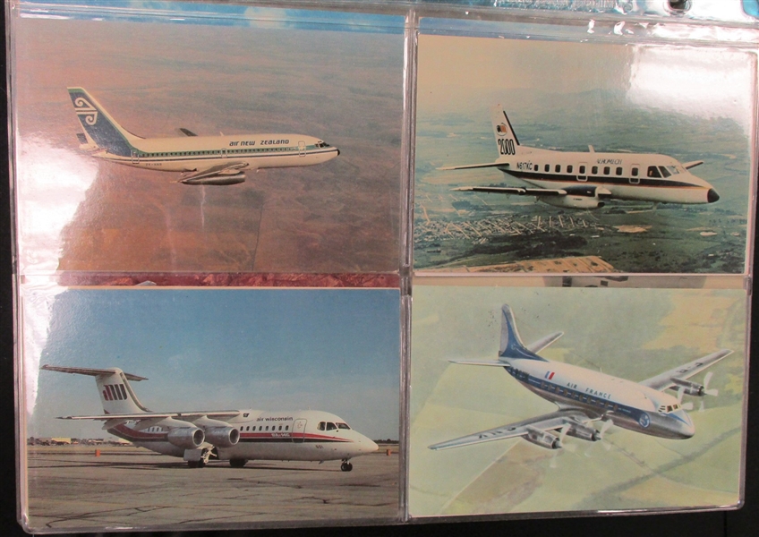 Airlines and Aviation Postcard Accumulation - 100 Different (Est $200-300)