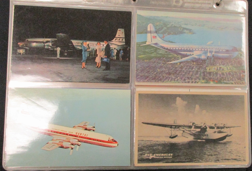 Airlines and Aviation Postcard Accumulation - 100 Different (Est $200-300)