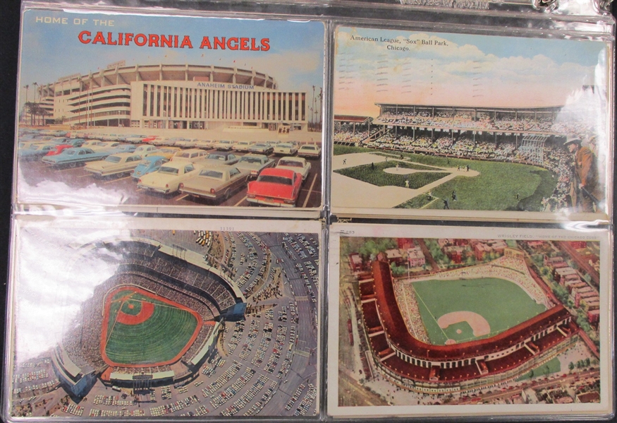 Baseball Stadiums Postcard Accumulation - 50 Different (Est $200-300)