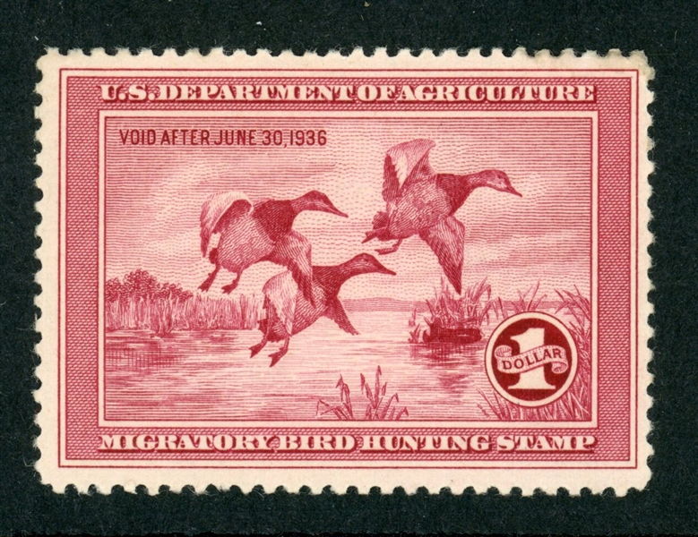 USA Scott RW2 MH F-VF, 1935 Duck Stamp (SCV $375)