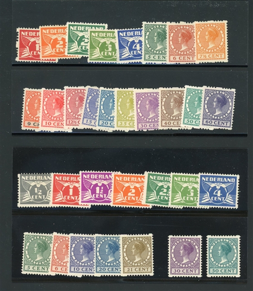 Netherlands Syncopated Perforation Unused Complete Sets (SCV $563)