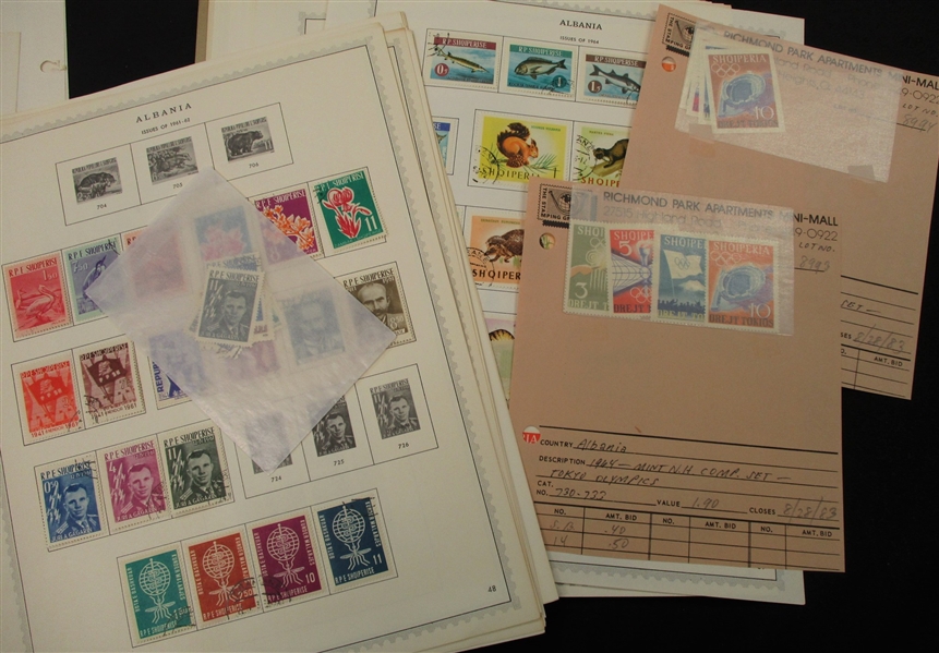 Albania Collection on Minkus Pages to 1967 (Est $90-120)