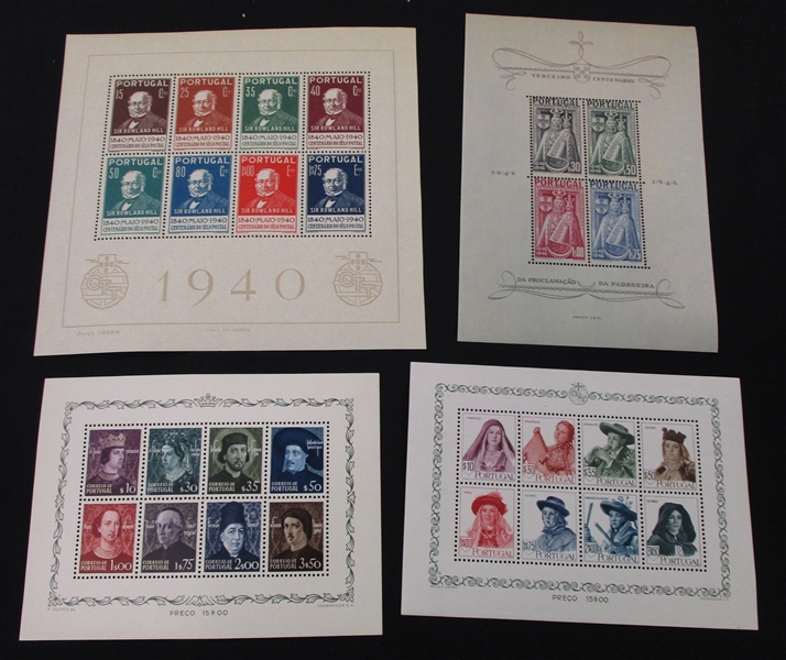 Portugal Group of Unused Souvenir Sheets (SCV $337.50)