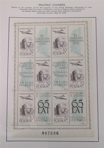 Poland Nice Airmail and Offices Mint Collection (Est $450-600)