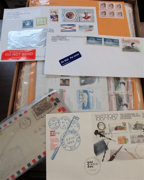 Canada Covers in a Large Box (Est $100-200)
