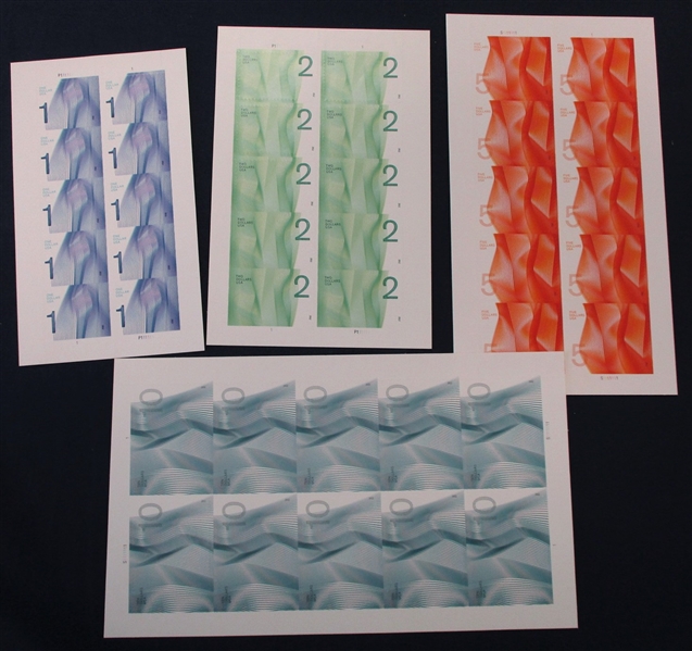 USA Scott 4717-4720 Mint Sheets, Waves of Color, 2012 (Face $180)