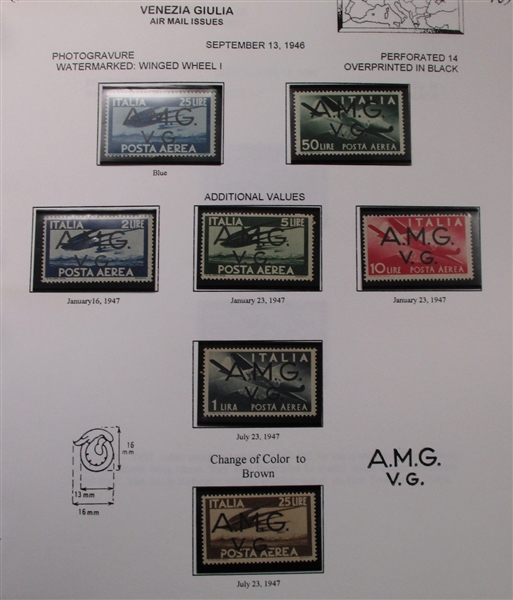 Italy Mint AMG Collection on J Bush Pages (Est $900-1200)