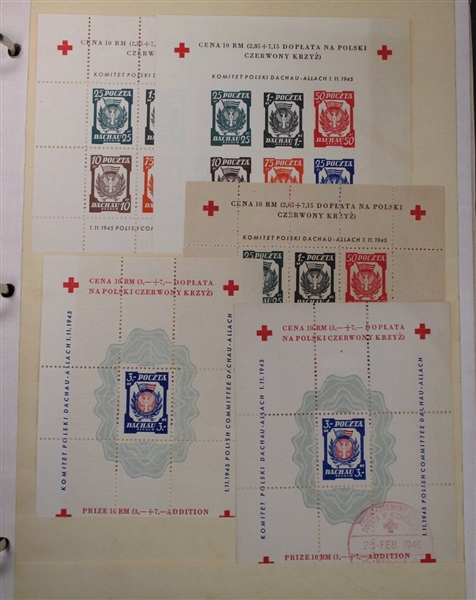 Poland Eclectic Lot in Stockpages with an Exhibit (Est $250-300)