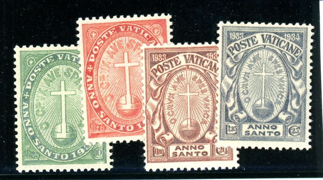 Vatican City Scott B1-B4 MNH F-VF Complete Set, 1933 Holy Year (SCV $190)