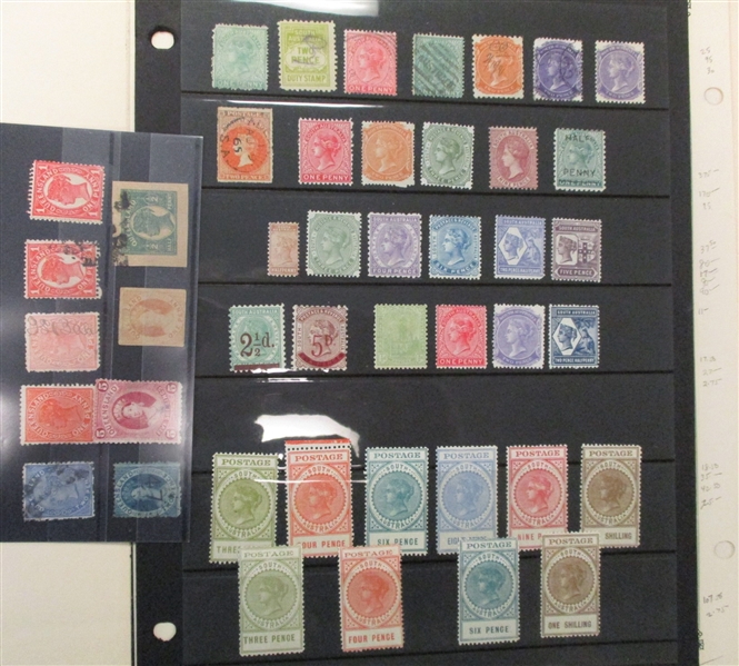 Australia States - Fabulous Mostly Unused Stamp Collection (Est $750-950)