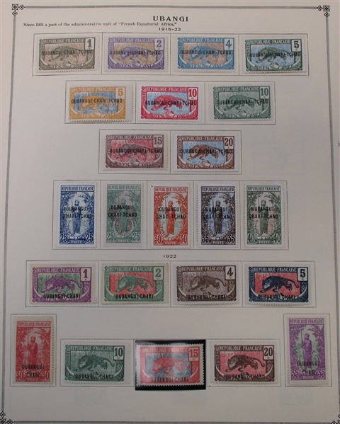 Ubangi Shari - Clean Unused Stamp Collection to 1940 (Est $90-120)