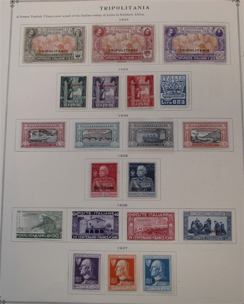 Tripolitania - Clean Unused Stamp Collection to 1934 (Est $300-400)
