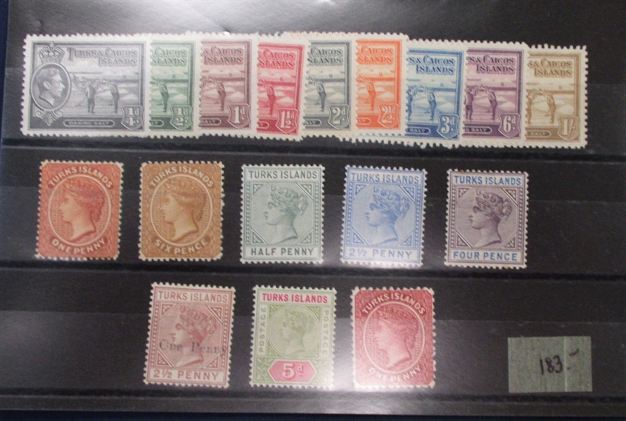 British T Countries - Clean Unused/Used Stamp Collection to 1940 (Est $350-450)