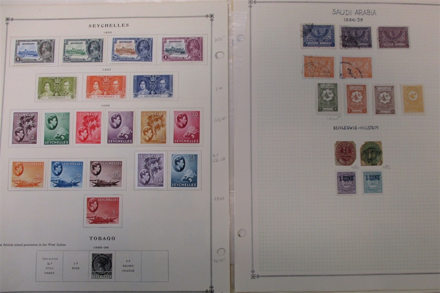 S Countries - Clean Unused/Used Stamp Collection to 1940 (Est $1000-1200)