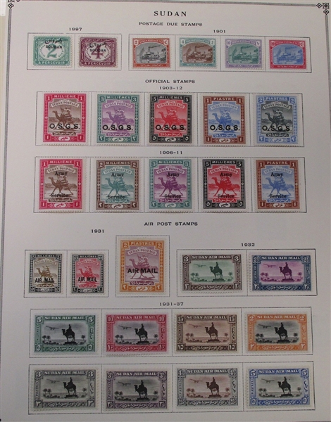 S Countries - Clean Unused/Used Stamp Collection to 1940 (Est $1000-1200)