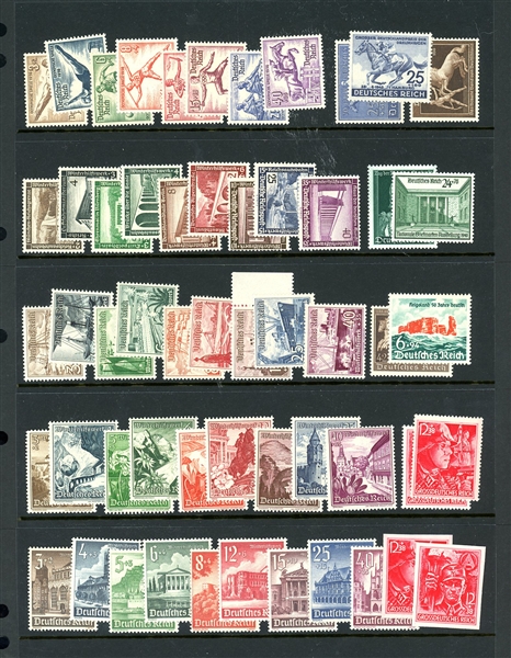 Germany MNH Singles and Sets, Years 1933//1954 (SCV $1813)